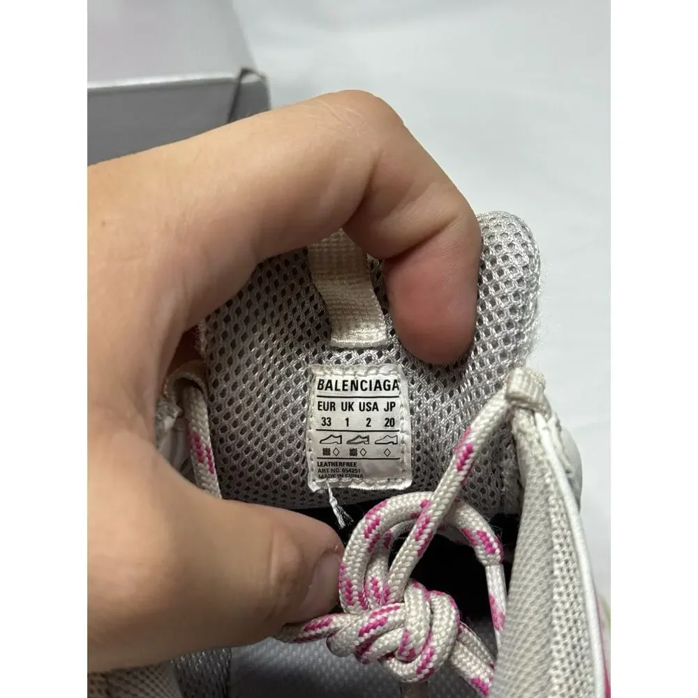 Balenciaga Triple S kids White Pink Size 33EU 2Y